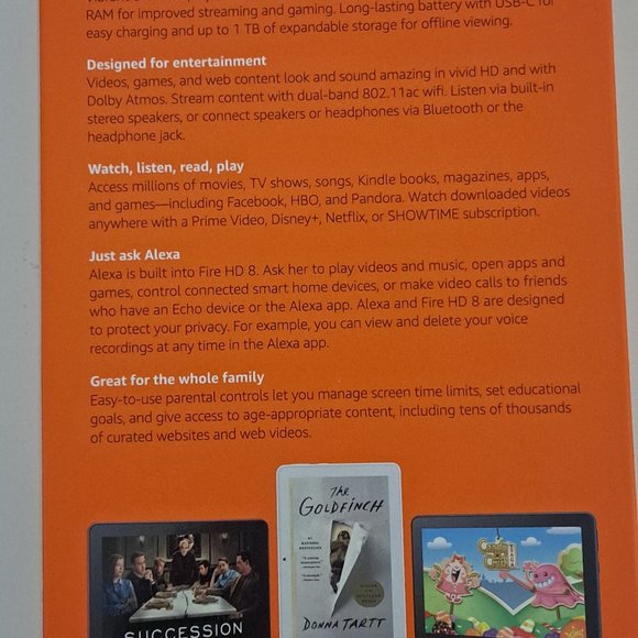 NEW, Sealed! Amazon Fire tablet HD8 with Alexa 32 GB - Picture 2 of 2